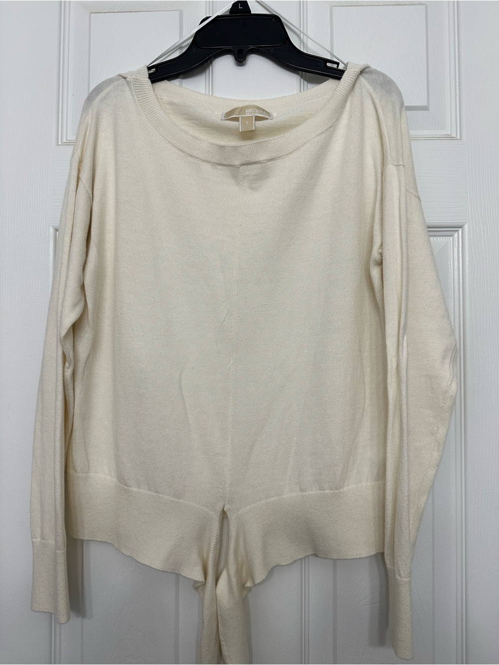 MICHAEL Michael Kors Off-the-Shoulder Cream Sweater